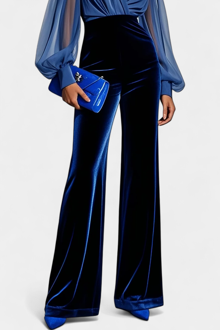 Marina · Mono Elegante de Escote en V y Pierna Ancha