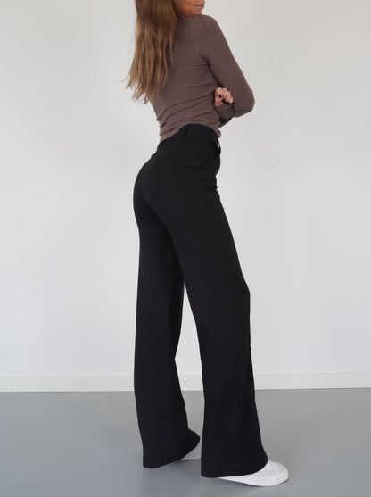 Zoe·Pantalones rectos entallados para mujer para un look pulido y diario