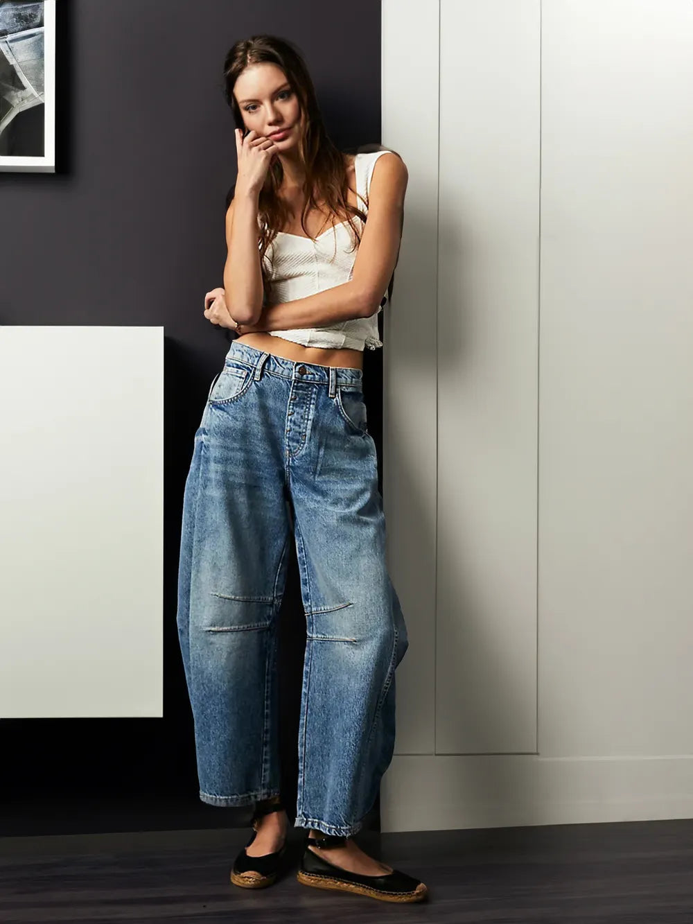 Naira· Pantalones vaqueros de denim de pierna ancha para mujer – ajuste favorecedor y estilo sin esfuerzo