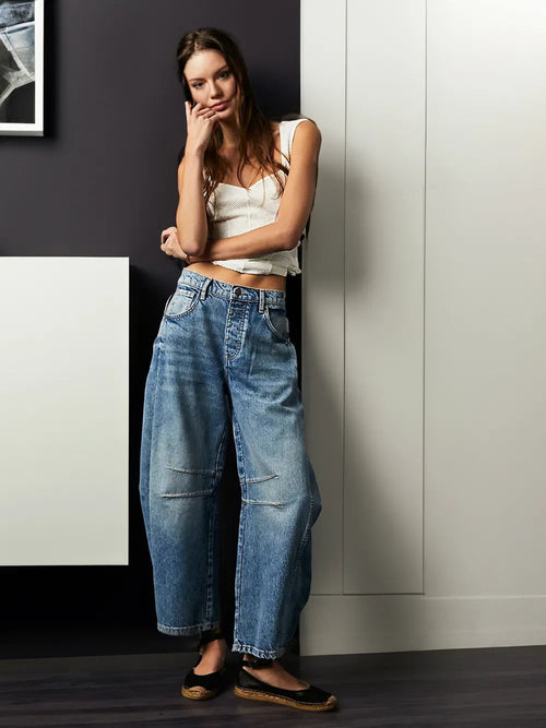 Naira· Pantalones vaqueros de denim de pierna ancha para mujer – ajuste favorecedor y estilo sin esfuerzo